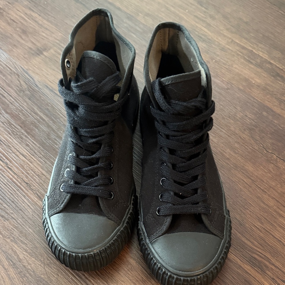 P.F. Flyers Charcoal Canvas Sneakers